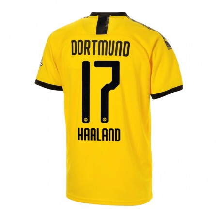 Fotballdrakt Borussia Dortmund Erling Haaland 17 Hjemmetrøye 2019-2020 Kortermet
